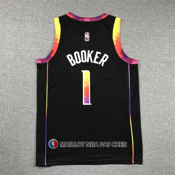 Maillot Enfant Phoenix Suns Devin Booker NO 1 Statement 2022-23 Noir